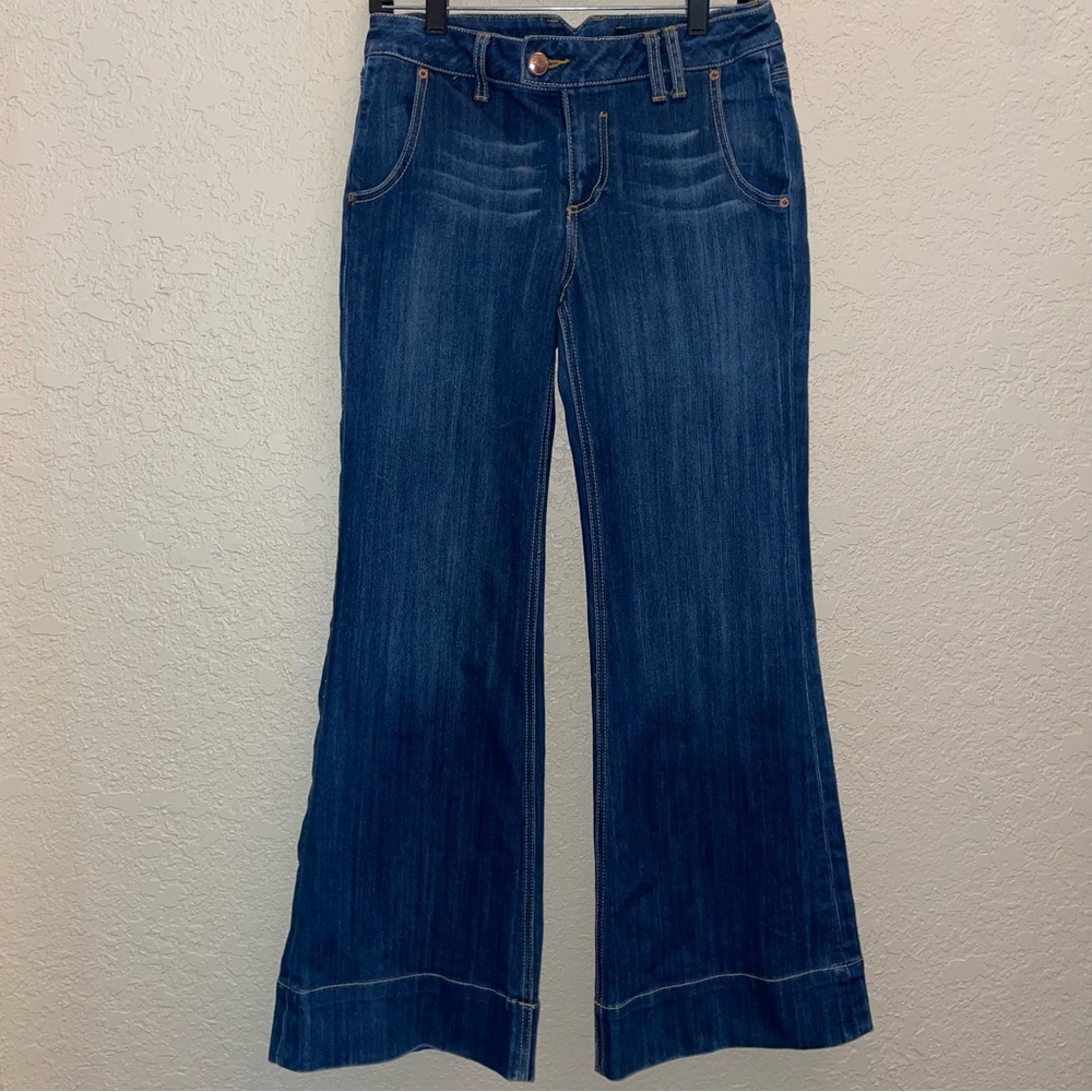 Seven7 wide leg flare jeans